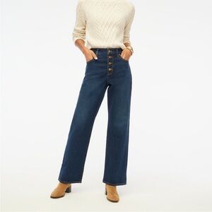 J. Crew Blue Flare Wide Leg Jeans